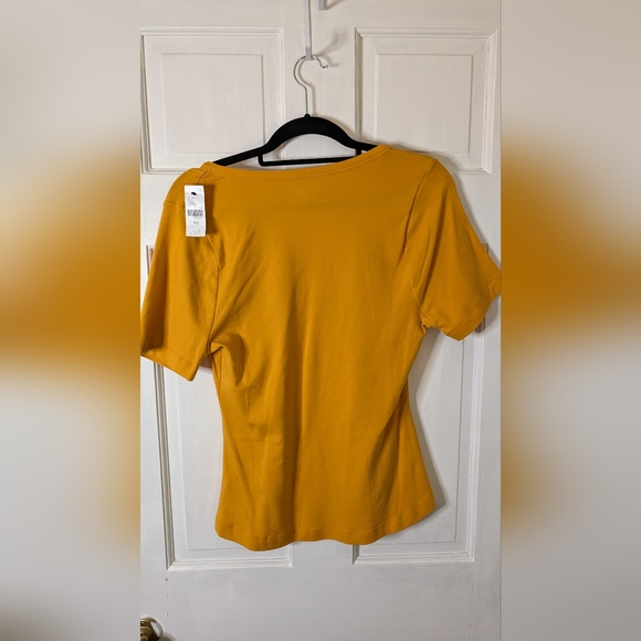 Lane bryant mustard ss top NWT size 10/12- LARGE - Picture 4 of 7